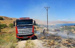 Elazığ’da örtü yangını