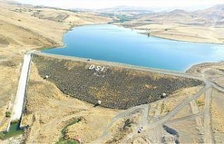 Elazığ’da Tatar Göleti sulaması inşaat çalışmaları...