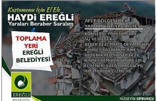 Ereğli Belediyesinden sel bölgesine yardım kampanyası...