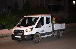 Erzincan’da sineklere karşı ilaçlama çalışması