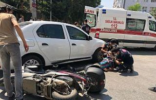 Eskişehir’de otomobil ile motosiklet çarpıştı:...