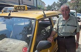 Eskişehir’in en eski taksi şoförü olarak biliniyor