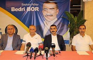 Esnaf Bedri Bor, oda başkanlığına aday olduğunu...