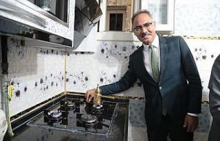 Eyyübiye’ye doğalgaz verilmeye başlandı