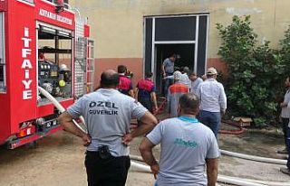 Fabrika yangını korku ve paniğe neden oldu