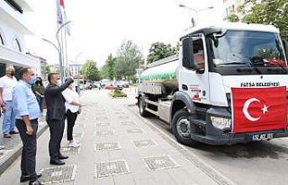 Fatsa Belediyesi’nden yangın bölgesine destek