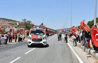 Gardaş ’alev savaşçıları’ uğurlandı