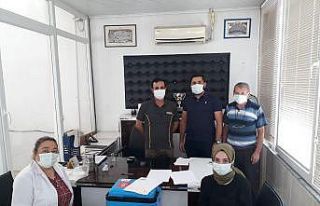 Gediz’de Sanayi Sitesi’nde aşılama yapıldı