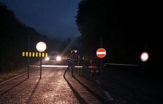 Giresun’da heyelan nedeniyle karayolu ulaşıma...
