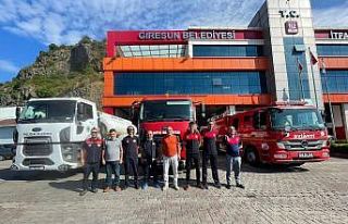 Giresun’dan Antalya’ya itfaiye aracı ve personel...