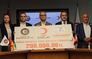 HAK-İŞ’ ten sel felaketine destek için Türk...
