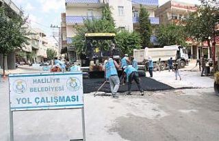 Haliliye’de  asfalt çalışması