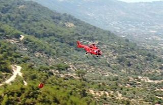 Helikopterlerin sortileri drone ile görüntülendi