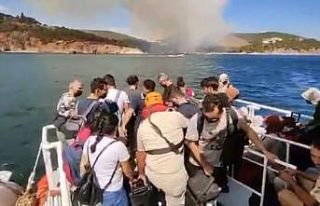 Heybeliada’da yangın sonrası tahliyeler başladı