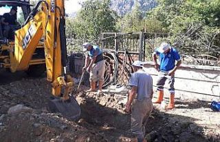 İbradı Ormana’da yaşanan içme suyu problemi...