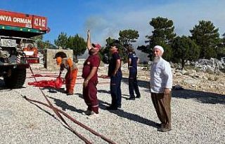 İDDEF ekipleri yangın bölgesinde