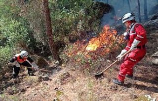 İnegöl Belediyesi İNDAK ekibi yangın bölgesinde