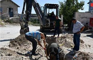 İscehisar ilçesinde doğalgaz çalışmaları başladı