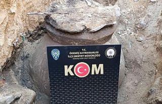 İzmir’de arazide tarihi eserler bulundu