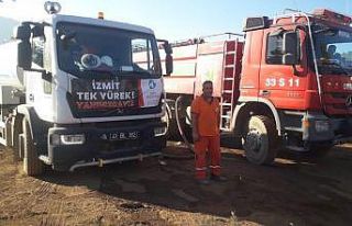 İzmit Belediyesinden helikopter havuzuna su desteği