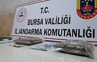 Jandarma ekiplerinin durdurduğu araçtan uyuşturucu...