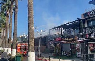 Kafede yangın paniği