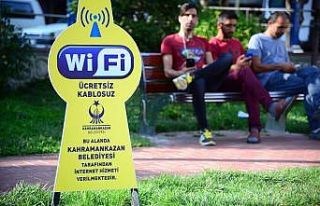 Kahramankazan parklarında ücretsiz internet