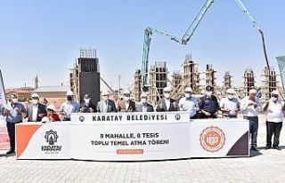 Karatay Belediyesi 8 sosyal tesisin daha temelini...