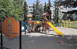 Karum Çocuk Parkı yeni haliyle Çankayalı miniklerle...