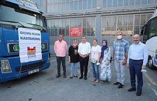 Kastamonu için yardım tırı yola çıktı