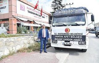 Kastamonu’ndan kamyonlar yangın bölgesi için...