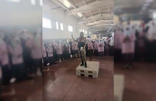 Kayısı işçisi kadınlara KADES anlatıldı