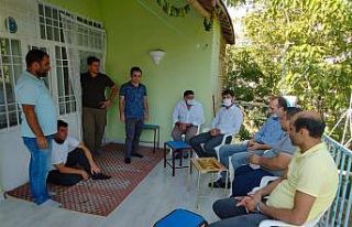 Kaymakam Sarıdoğan, şehit aileleriyle bir araya...