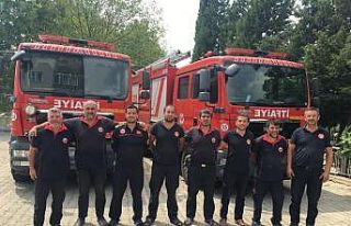 Kayseri itfaiyesi Muğla’da termik santrali koruyor