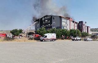 Kayseri’de fabrika yangını