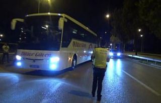 Kazalar sonrası tatil bölgelerine giden otobüsler...
