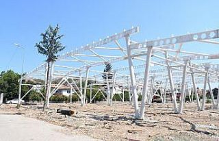 Kemer Belediyesi’nden kapalı pazar yeri çalışması