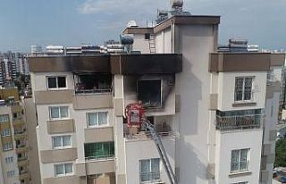 Klimadan yangın çıktı ev küle döndü