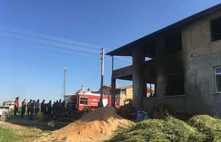 Konya’da evde çıkan yangın korkuttu