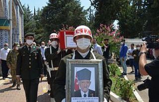 Kore gazisi, son yolculuğuna askeri törenle uğurlandı