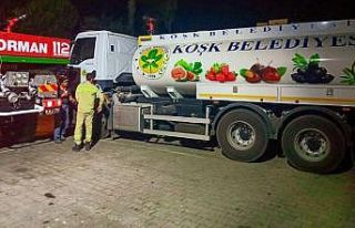 Köşk Belediyesi’nden yangın bölgesine destek