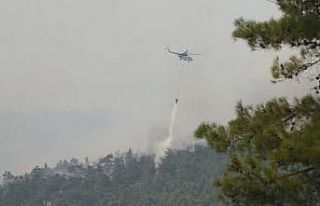 Köyceğiz yangınına 12 helikopter ve 2 uçak ile...