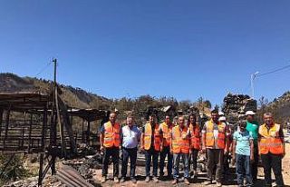 Kozan Belediyesi yangınzedeleri yalnız bırakmıyor