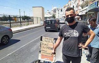 Küçükçekmece’de İSKİ’ye pankartlı tepki