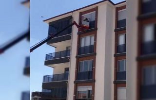 Kulu’da itfaiyeden güvercin kurtarma operasyonu