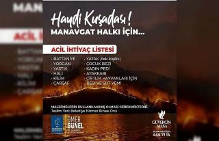 Kuşadası Belediyesi, yangınzedeler için yardım...