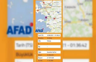 Kuşadası’nda 3.8 şiddetinde deprem