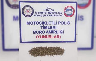 Kütahya’da bir şahsın üzerinde uyuşturucu bulundu