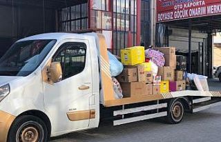 Kütahyalı oto kurtarıcıdan yangın bölgesine...