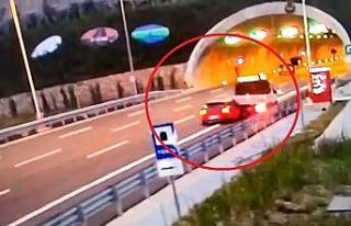 Kuzey Marmara Otoyolu’ndaki feci kaza kamerada